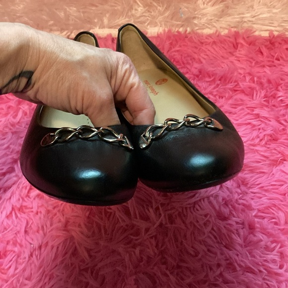 Marc Joseph New York Bridge CT chain detail toe Brazilian leather pumps sz 10 - Picture 9 of 11